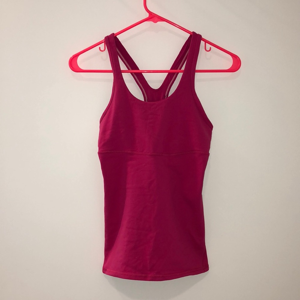 Hot pink lululemon tank top